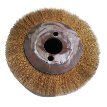 Industrial brush brass wire polishing brush with long shaft